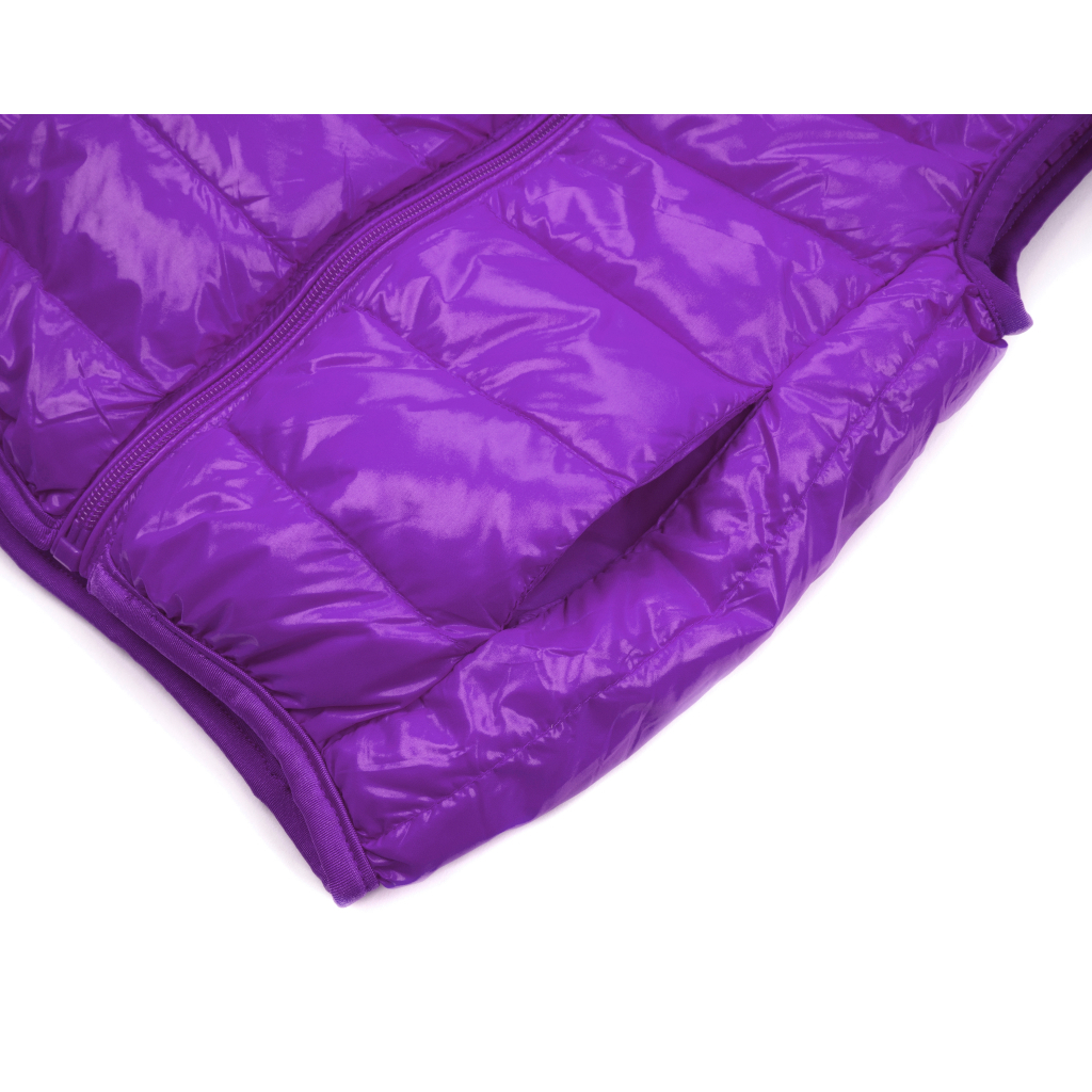 Жилет дитячий Kurt пуховий з капюшоном (V-HT-580T-120-violet)