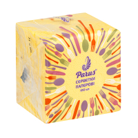 Серветки столові Parus 1 шар Жовті 100 шт. (4820044170080)