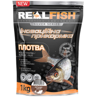 Прикормка Real Fish Silver Series Плотва Коріандр-арахіс 1kg (809.00.33)