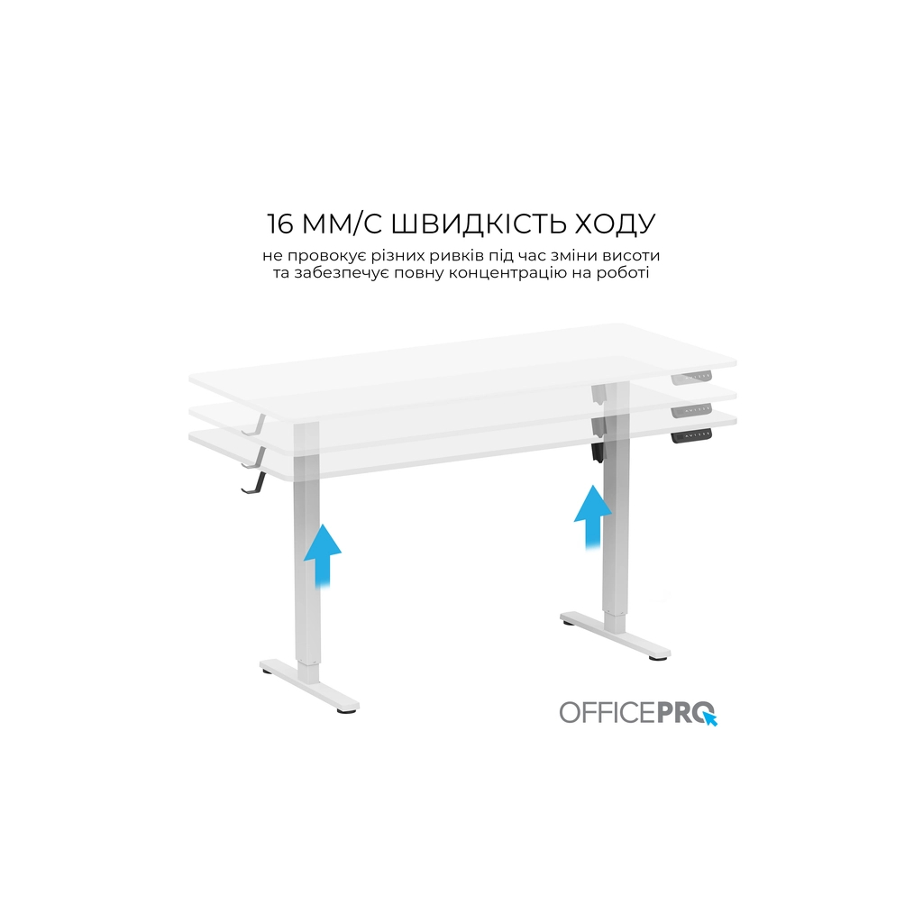 Комп'ютерний стіл OfficePro ODE1670W White (ODE1670W)