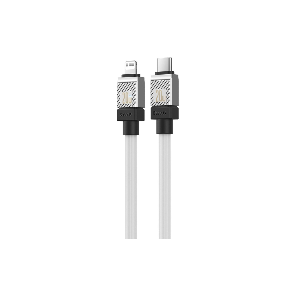 Дата кабель USB-C to Lightning 1.0m CoolPlay Fast Charging 20W white Baseus (CAKW000002)