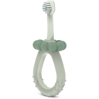 Children's toothbrush Suavinex STAGE 1 with massager from 0 to 2 years, green (403011)