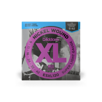 D'Addario XL Nickel Wound Super Light Double Ball End Guitar Strings (09-42) (ESXL120)