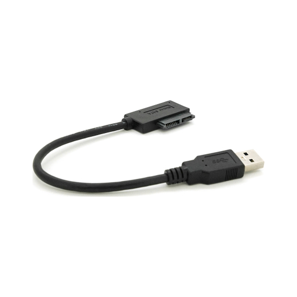 Перехідник USB 3.0 AM to Slimline SATA 13 pin 0.12m for ODD black Voltronic (YT-C3.0-SATA/0.12) Перехідник USB 3.0 AM to Slimline SATA 13 pin 0.12m for ODD black Voltronic (YT-C3.0-SATA/0.12)