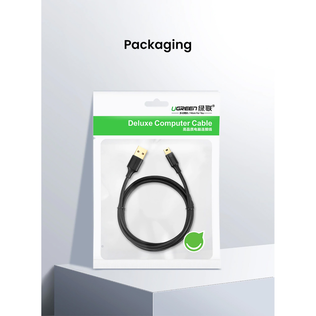 Дата кабель USB 2.0 AM to Mini 5P 2.0m US132 black Ugreen (30472) Дата кабель USB 2.0 AM to Mini 5P 2.0m US132 black Ugreen (30472)