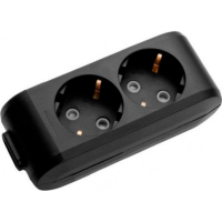 Колодка для подовжувача Panasonic X-tendia 2 гнізда із заземленням (WLTB04202BL-UA)