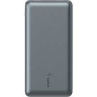 Батарея універсальна Belkin 10000mAh 15W 2xUSB-A, USB-C Gray (BPB011BTGY)