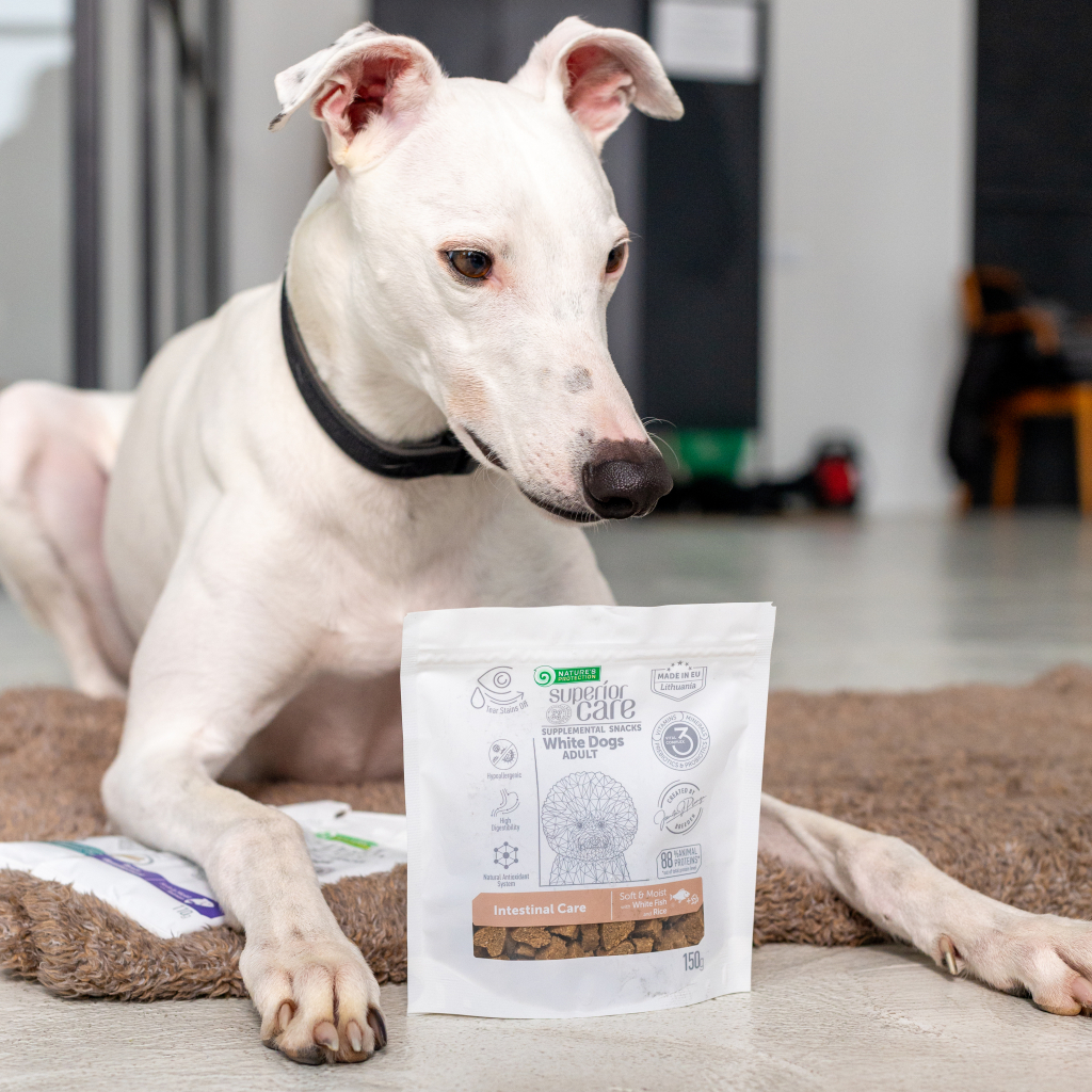 Ласощі для собак Nature's Protection Superior Care White Dogs Intestinal Care 150 г (KIKNPSC47656)