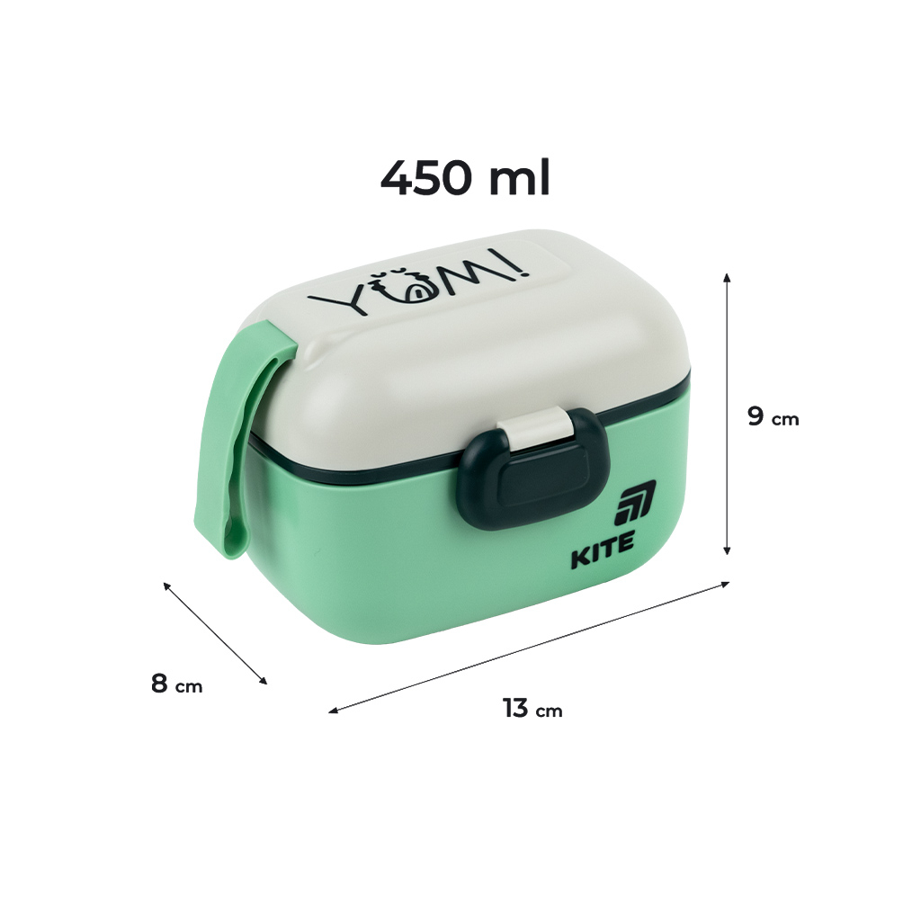 Ланч-бокс Kite 450 мл зелений (K25-1185-3) Ланч-бокс Kite 450 мл зелений (K25-1185-3)