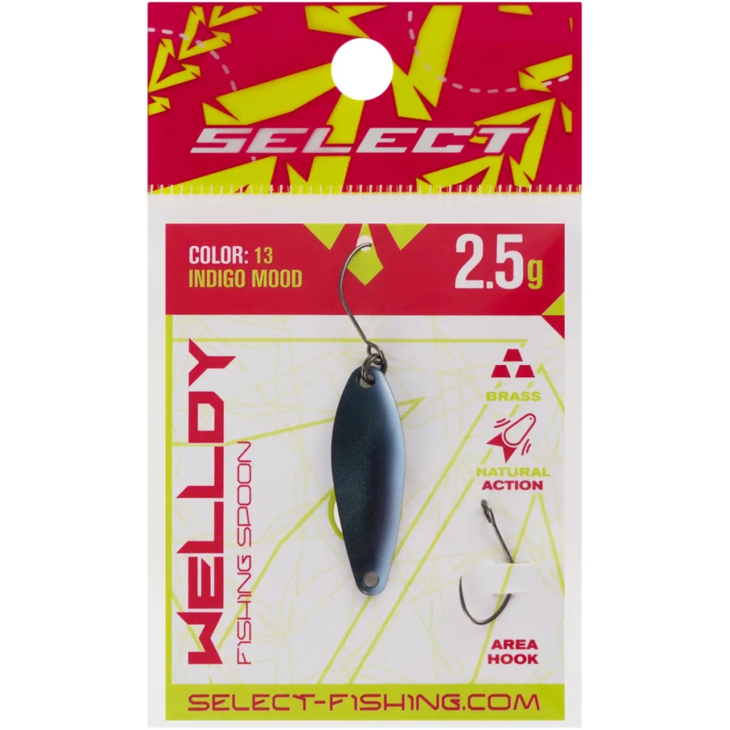 Блешня Select Welldy 2.5g 31mm 13 Indigo Mood (1870.81.08) Блешня Select Welldy 2.5g 31mm 13 Indigo Mood (1870.81.08)