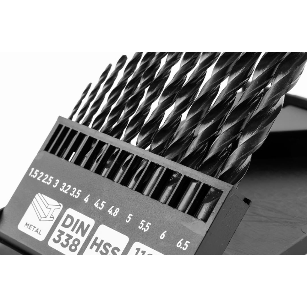 Набір свердл Graphite по металу, HSS, 1.5–6.5мм, кейс, 13шт (54T930)