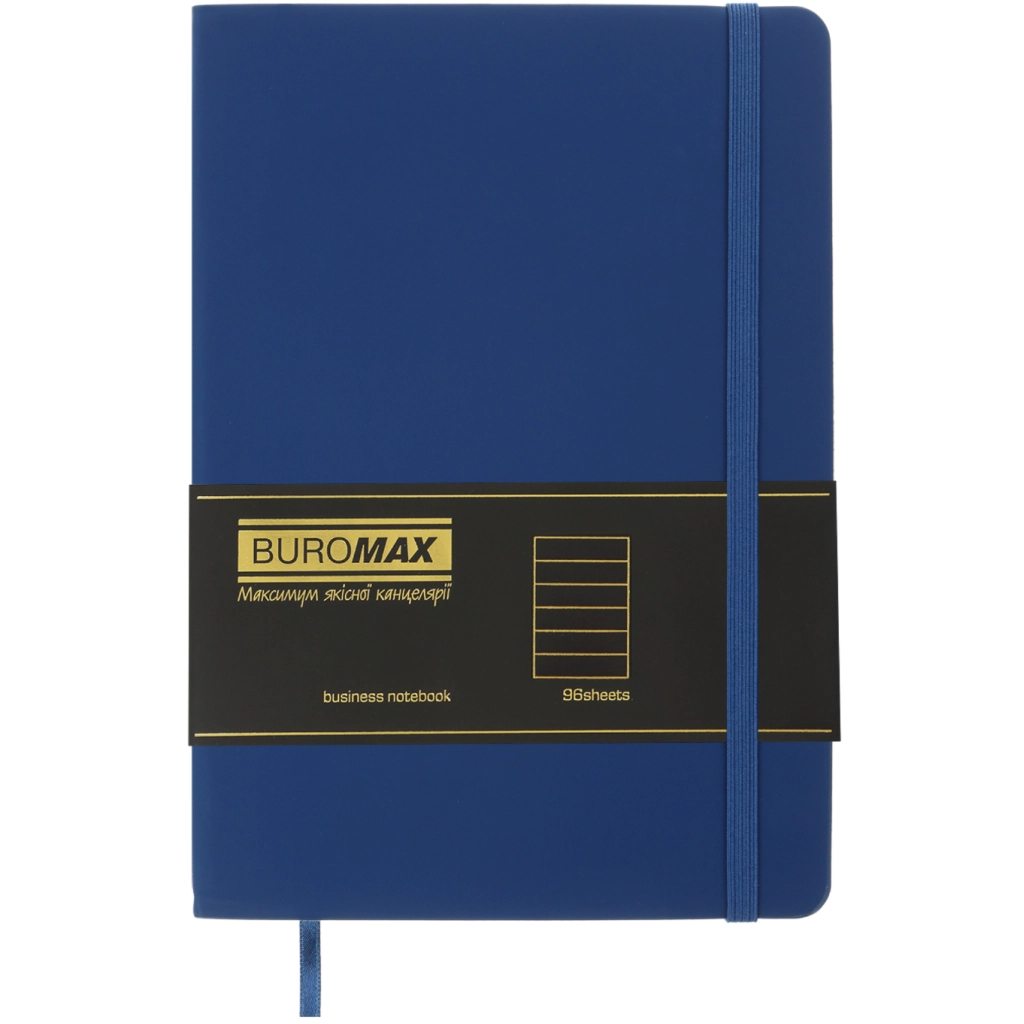 Книга записна Buromax TOUCH ME, А5, 96 аркушів, лінія, синій (BM.295202-02) Книга записна Buromax TOUCH ME, А5, 96 аркушів, лінія, синій (BM.295202-02)