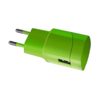 Зарядний пристрій Florence USB, 1.0A lime green color (FW-1U010L)