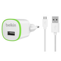 Зарядний пристрій Belkin USB Micro Charger (220V + microUSB сable, USB 1Amp), white (F8M710vf04-WHT)