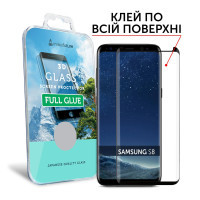 Скло захисне MakeFuture для Samsung S8 3D Black Full Glue (MG3DFG-SS8)