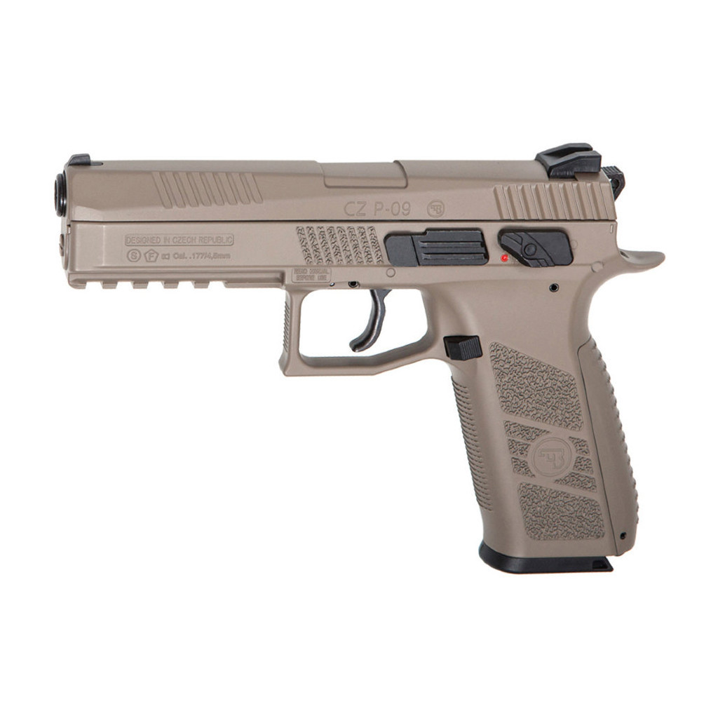 Пневматичний пістолет ASG CZ P-09 Pellet FDE Blowback (18525)