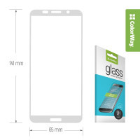 Скло захисне ColorWay 9H FC glue ColorWay Huawei Y5 2018/Honor 7A white (CW-GSFGHY518-W)
