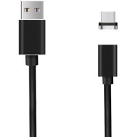 Дата кабель USB 2.0 AM to Micro 5P Magneto leather black XoKo (SC-365m MGNT-BK)