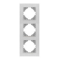Frame Videx BINERA silver aluminum 3 posts (VF-BNFRA3V-SL)