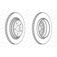 Brake disc FERODO DDF1551