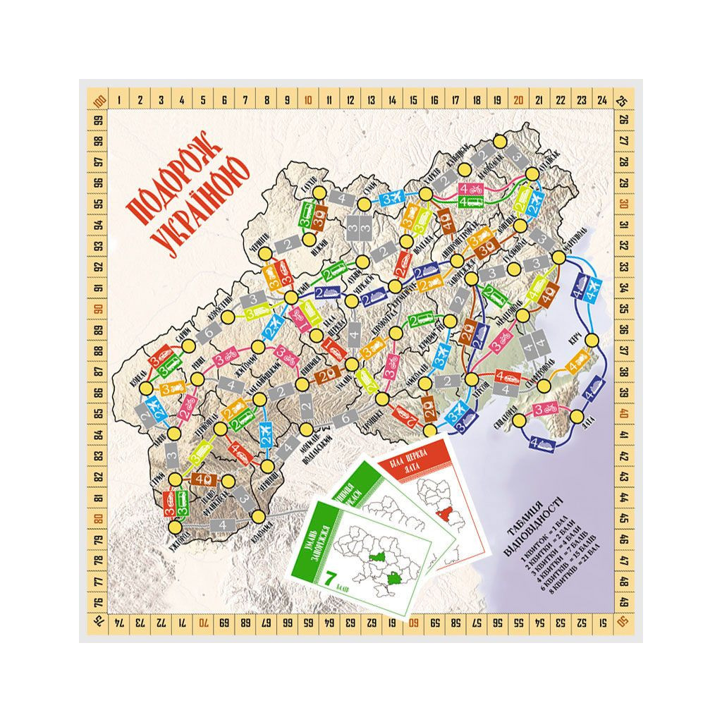 Настільна гра Arial Подорож Україною (10183) Настільна гра Arial Подорож Україною (10183)