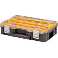 DeWALT TSTAK Tool Box, Clear Lid, 10 Cups, IP54 (DWST82968-1)