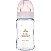 Пляшечка для годування Canpol babies Royal Baby з широким отвором 240 мл Рожева (35/234_pin)