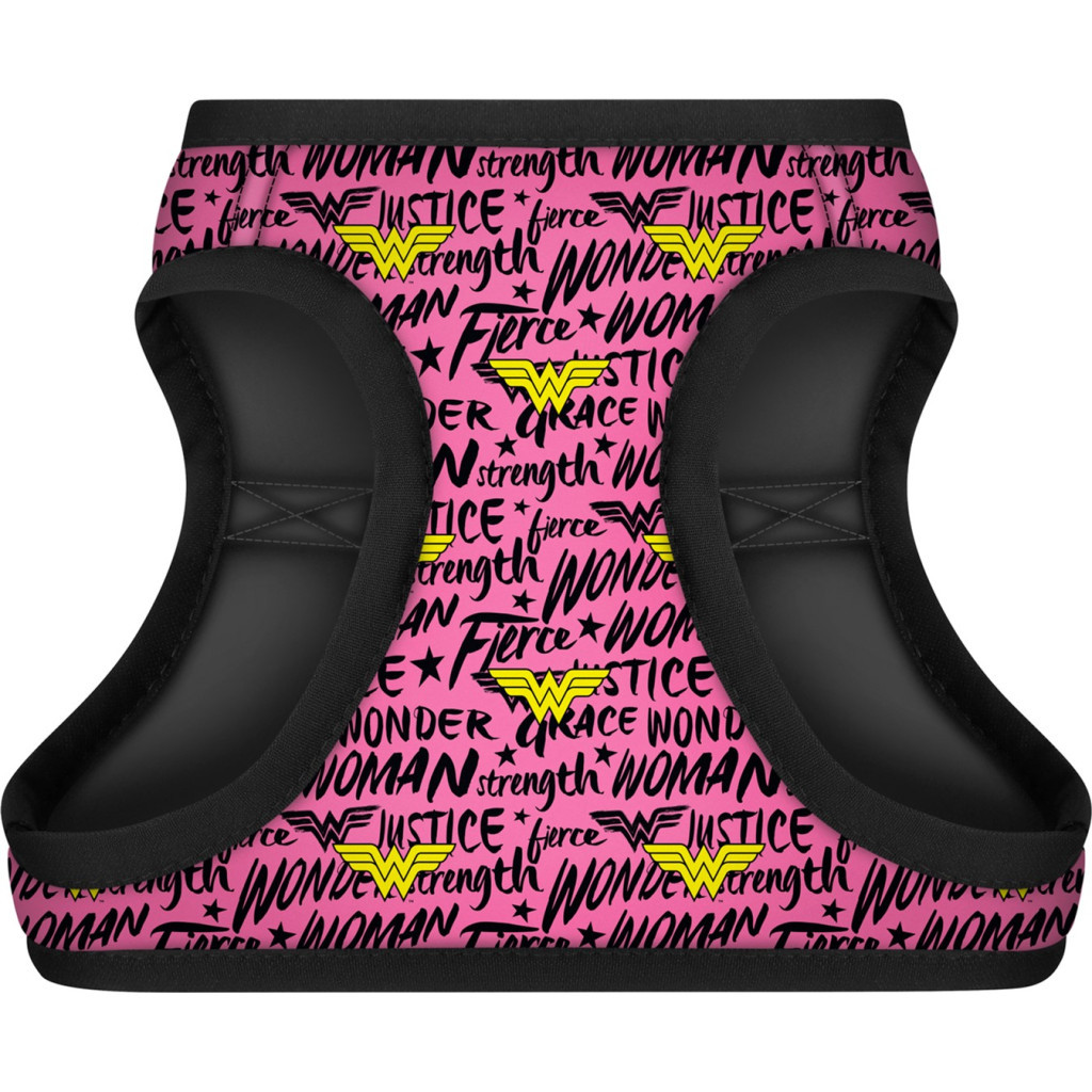 Шлея для собак WAUDOG Clothes з QR паспортом "Диво-жінка в рожевому" S1 (1011-4010)