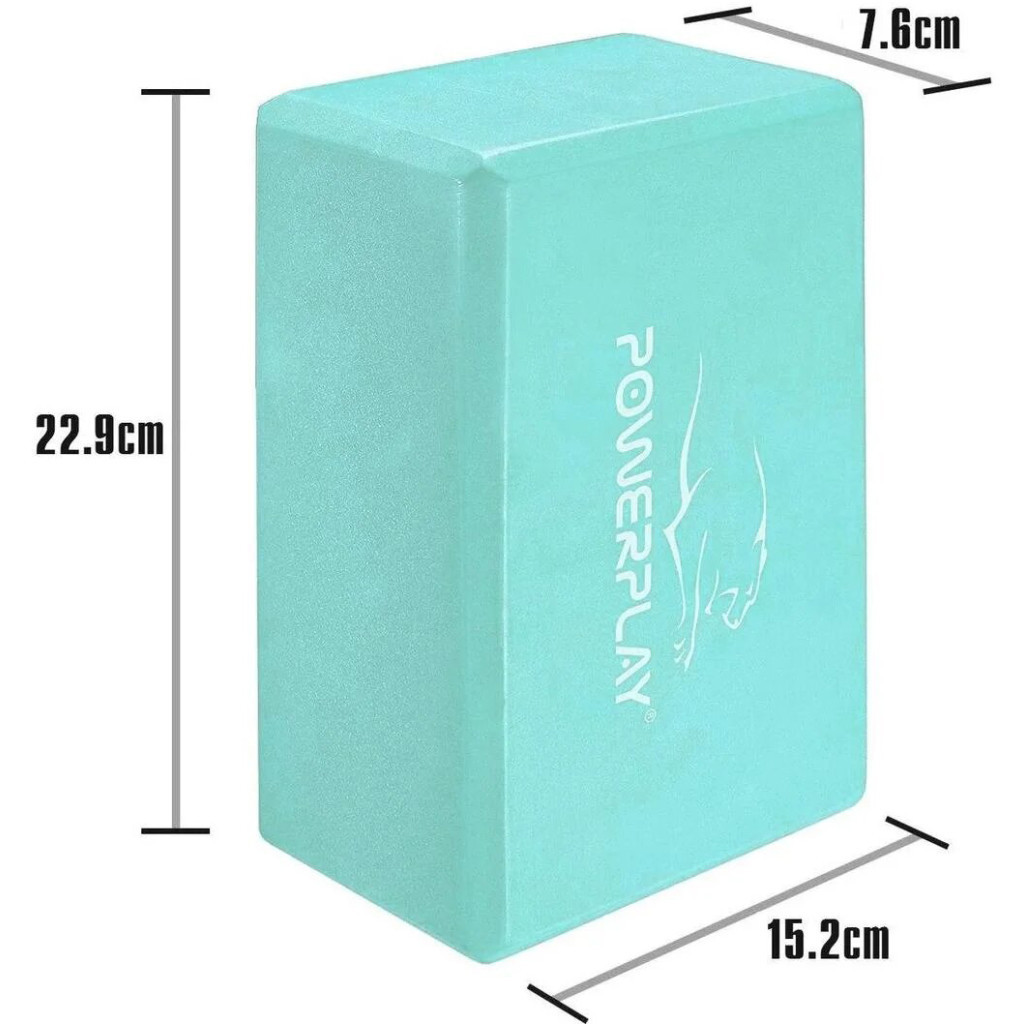 Блок для йоги PowerPlay 4006 Yoga Brick М'ятний (PP_4006_Mint_Yoga_Brick)