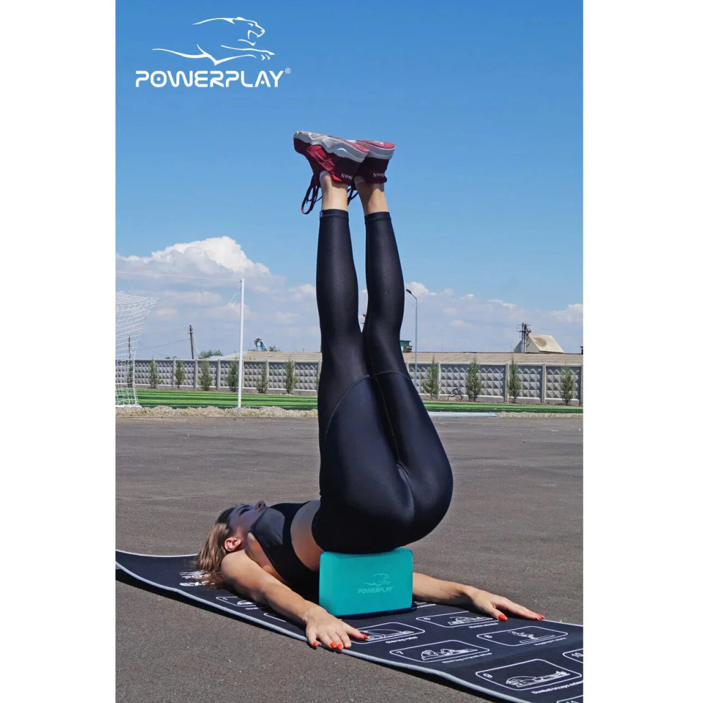 Блок для йоги PowerPlay 4006 Yoga Brick М'ятний (PP_4006_Mint_Yoga_Brick)