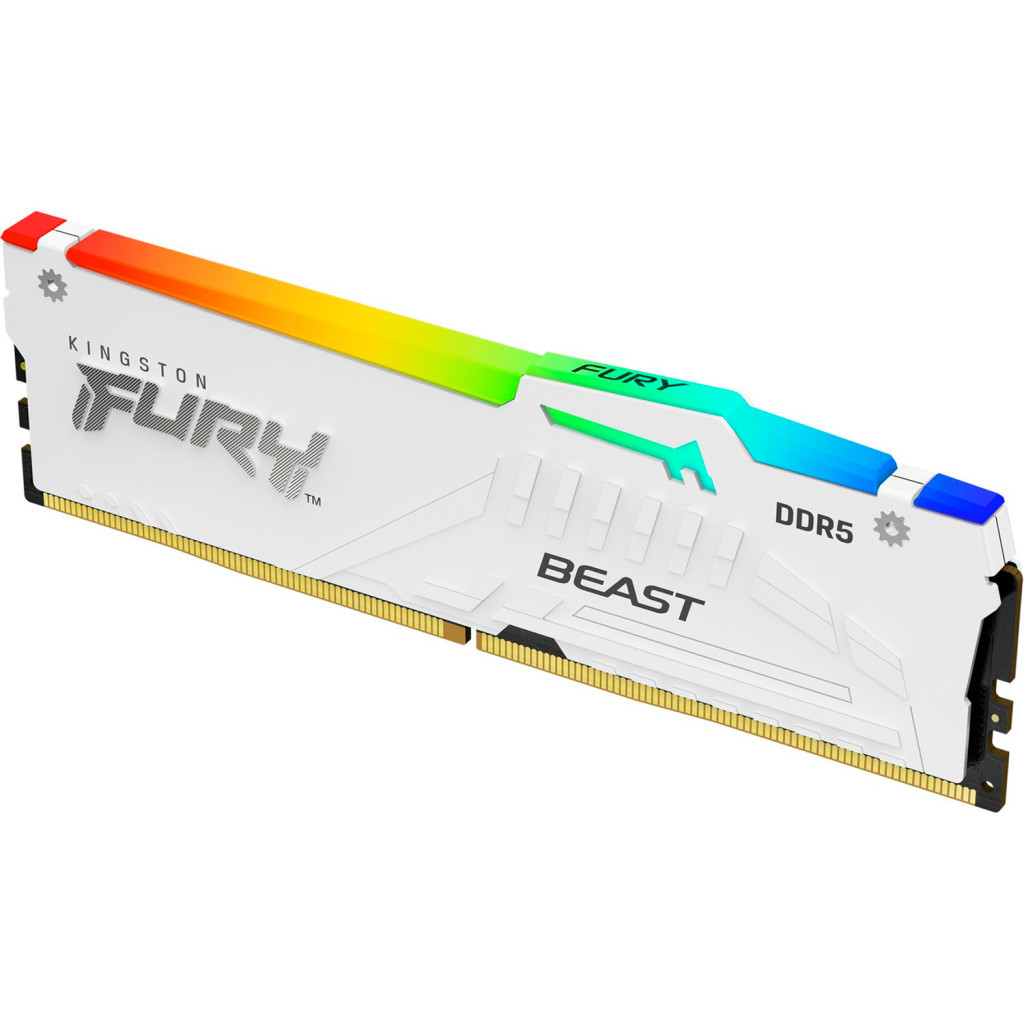 Модуль пам'яті для комп'ютера DDR5 32GB 5600 MHz FURY Beast White RGB Kingston Fury (ex.HyperX) (KF556C40BWA-32) Модуль пам'яті для комп'ютера DDR5 32GB 5600 MHz FURY Beast White RGB Kingston Fury (ex.HyperX) (KF556C40BWA-32)