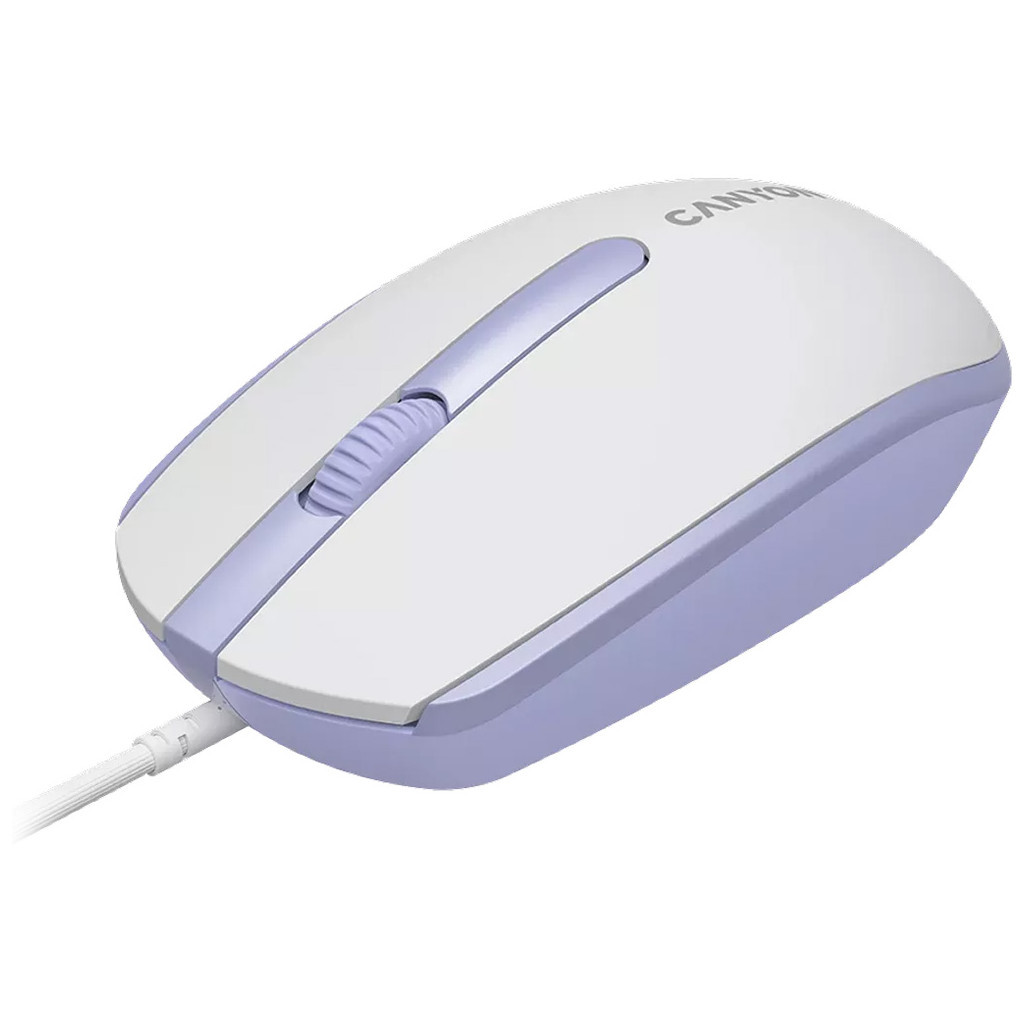 Мишка Canyon M-10 USB White Lavender (CNE-CMS10WL) Мишка Canyon M-10 USB White Lavender (CNE-CMS10WL)