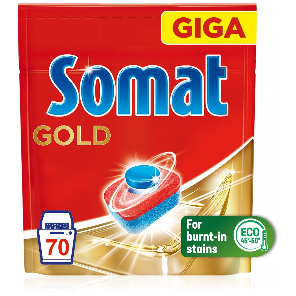 Таблетки для посудомийних машин Somat Gold 70 шт. (9000101577136/9000101808834)