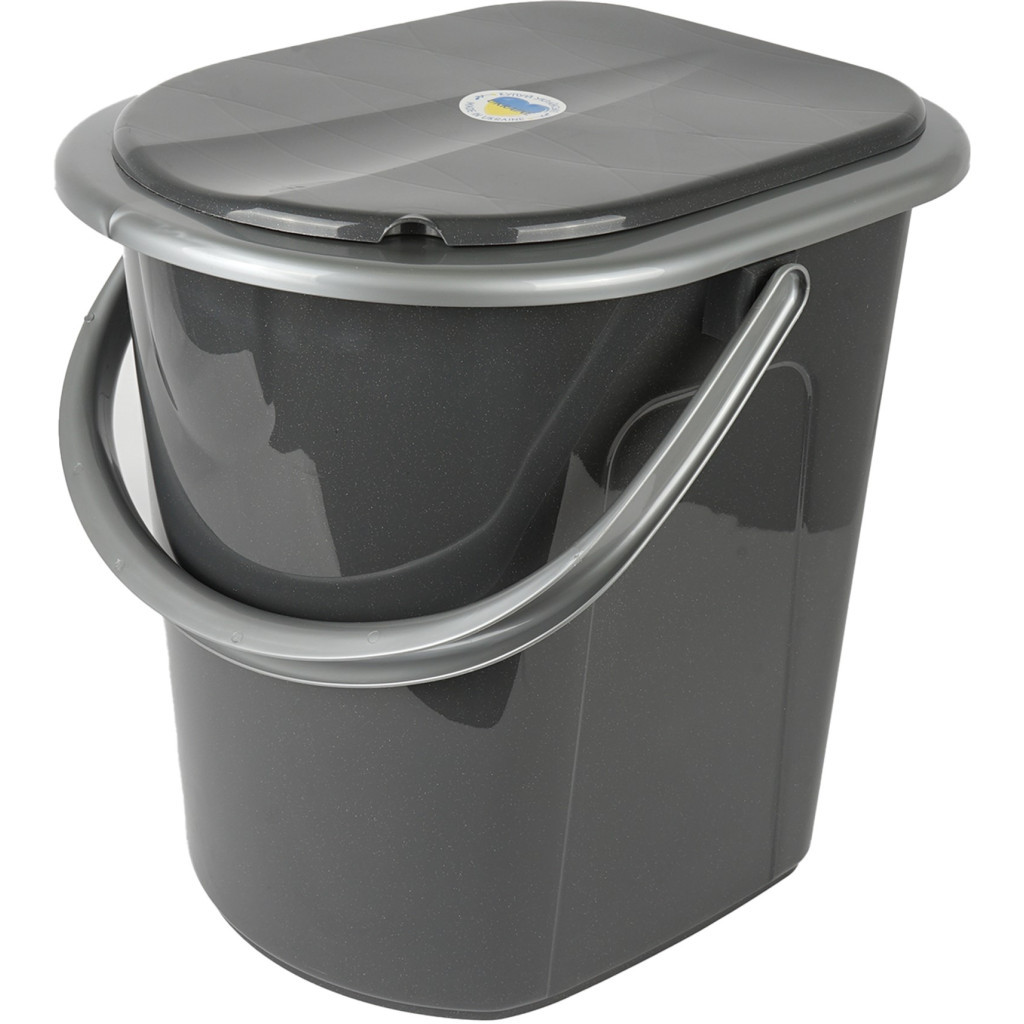 Відро-туалет Алеана Граніт/сірий 22 л (алн 171096/граніт/сіре)