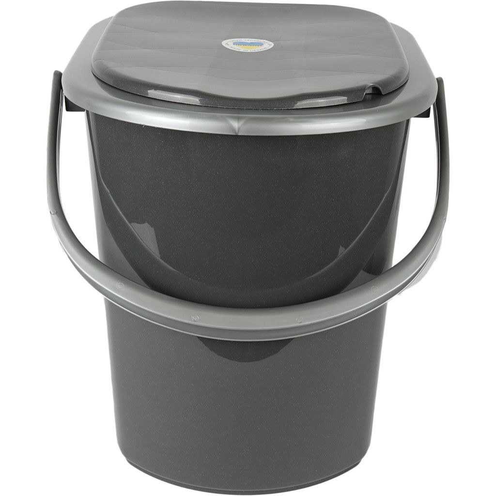 Відро-туалет Алеана Граніт/сірий 22 л (алн 171096/граніт/сіре)
