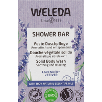 Solid soap Weleda Aroma bar for shower Lavender and Vetiver 75 g (4001638529969)