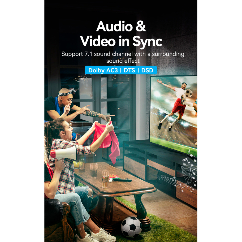 Адаптер HDMI extender 60m V1.4 1080p VENTION (AKGH0-EU)