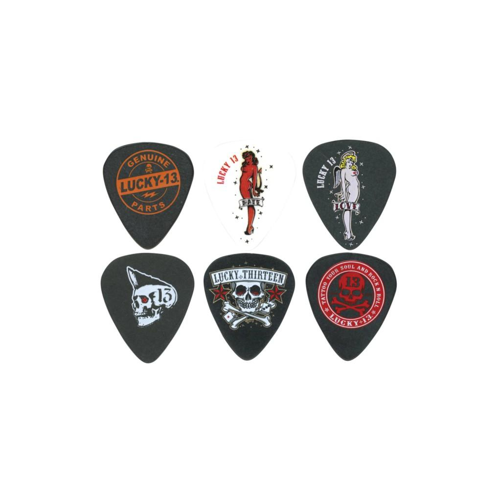 Медіатор Jim Dunlop Lucky 13 Artist Series Pick 1.0mm 6 шт. (L13BP1.0)