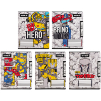 Kite Transformers notebook, 12 sheets, grid (TF25-232)