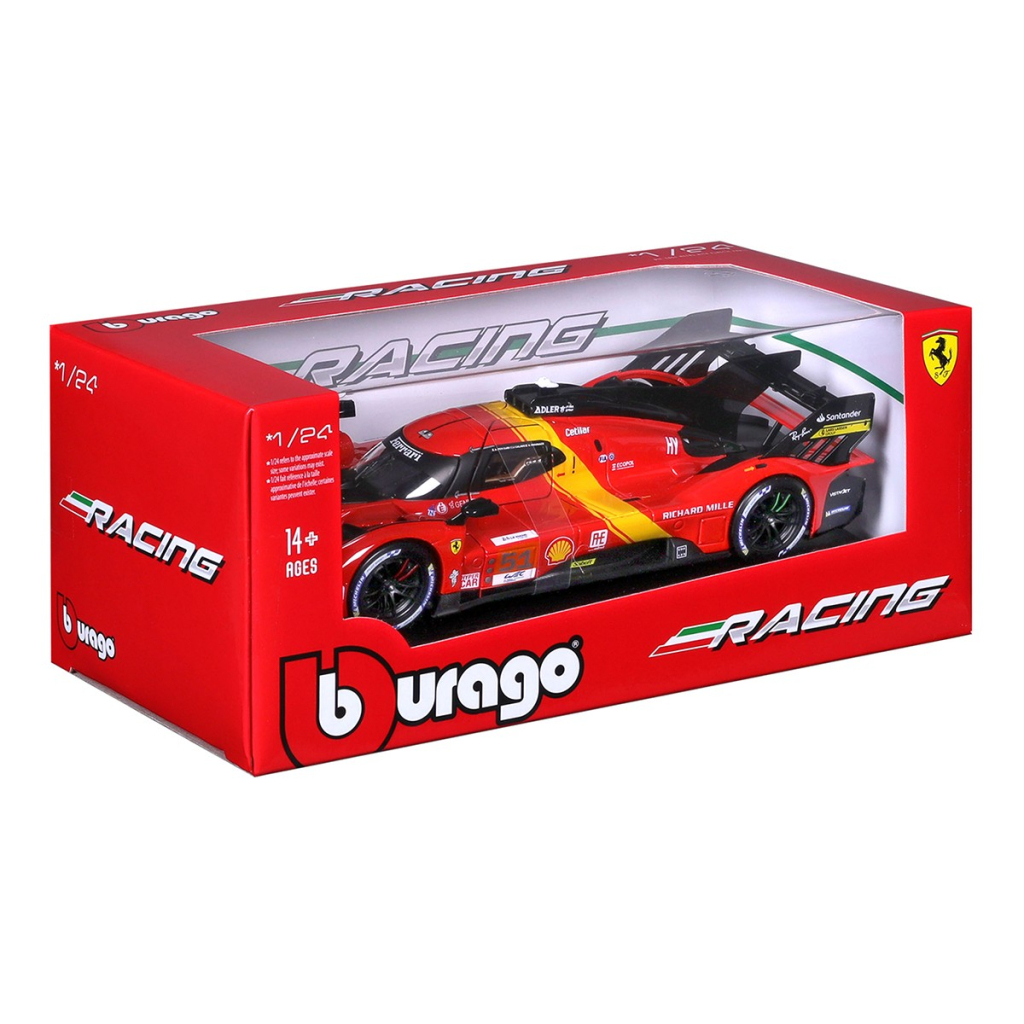 Машина Bburago Ferrari 499P LMH (124) (18-26309)