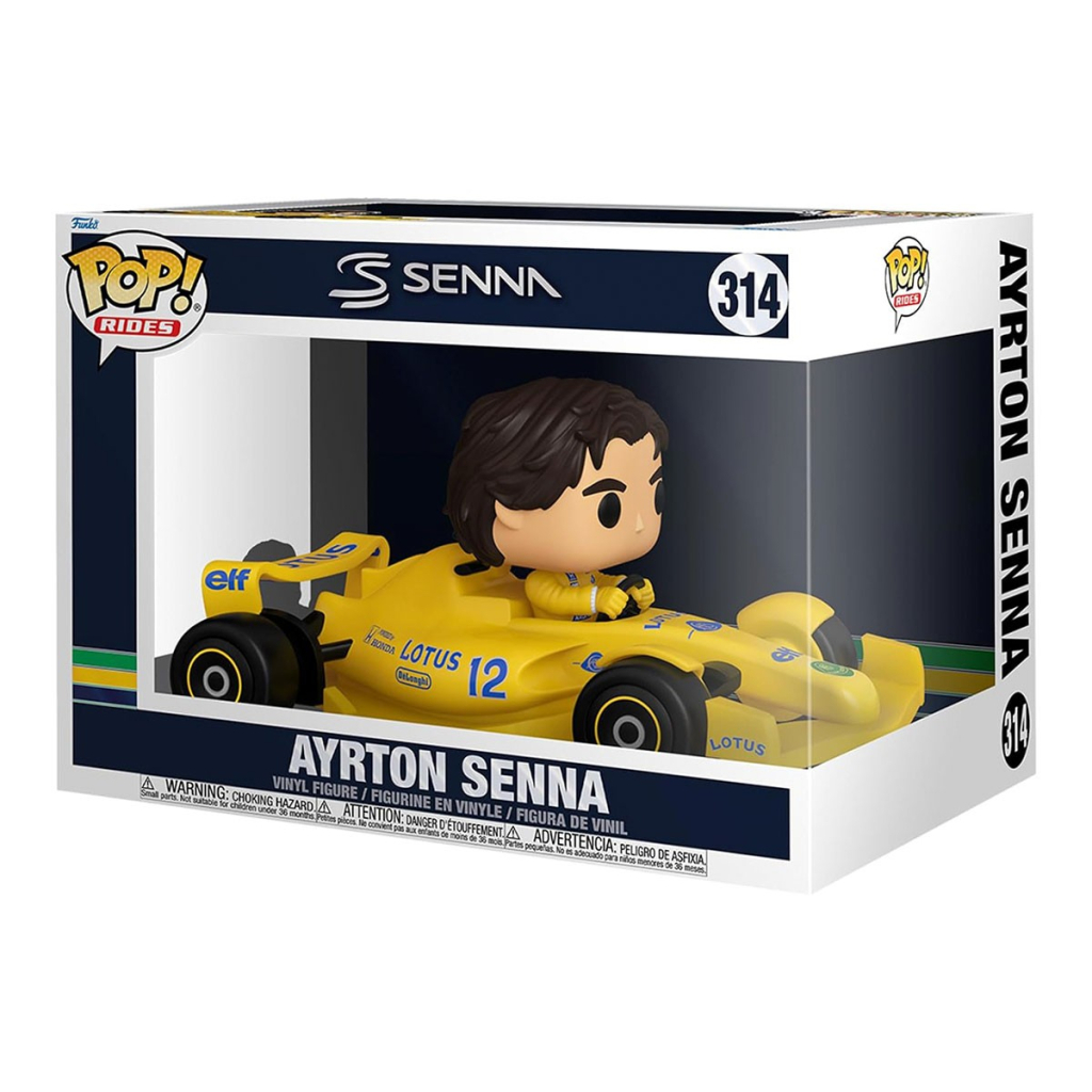 Фігурка Funko Pop серии Формула-1: Айртон Сенна в болиде (86181)
