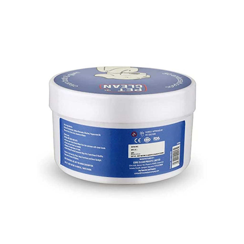 Вологі серветки для тварин Pet Clean PET DENTAL WIPES для гігієни та чистки зубів тварин 50 шт (8939111099134)