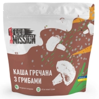 Їжа швидкого приготування Food Mission Каша гречана з грибами 100 г (fm.30474)