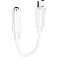 Перехідник USB-C to 3.5mm F 0.15m BV22 white BOROFONE (6941991117008)