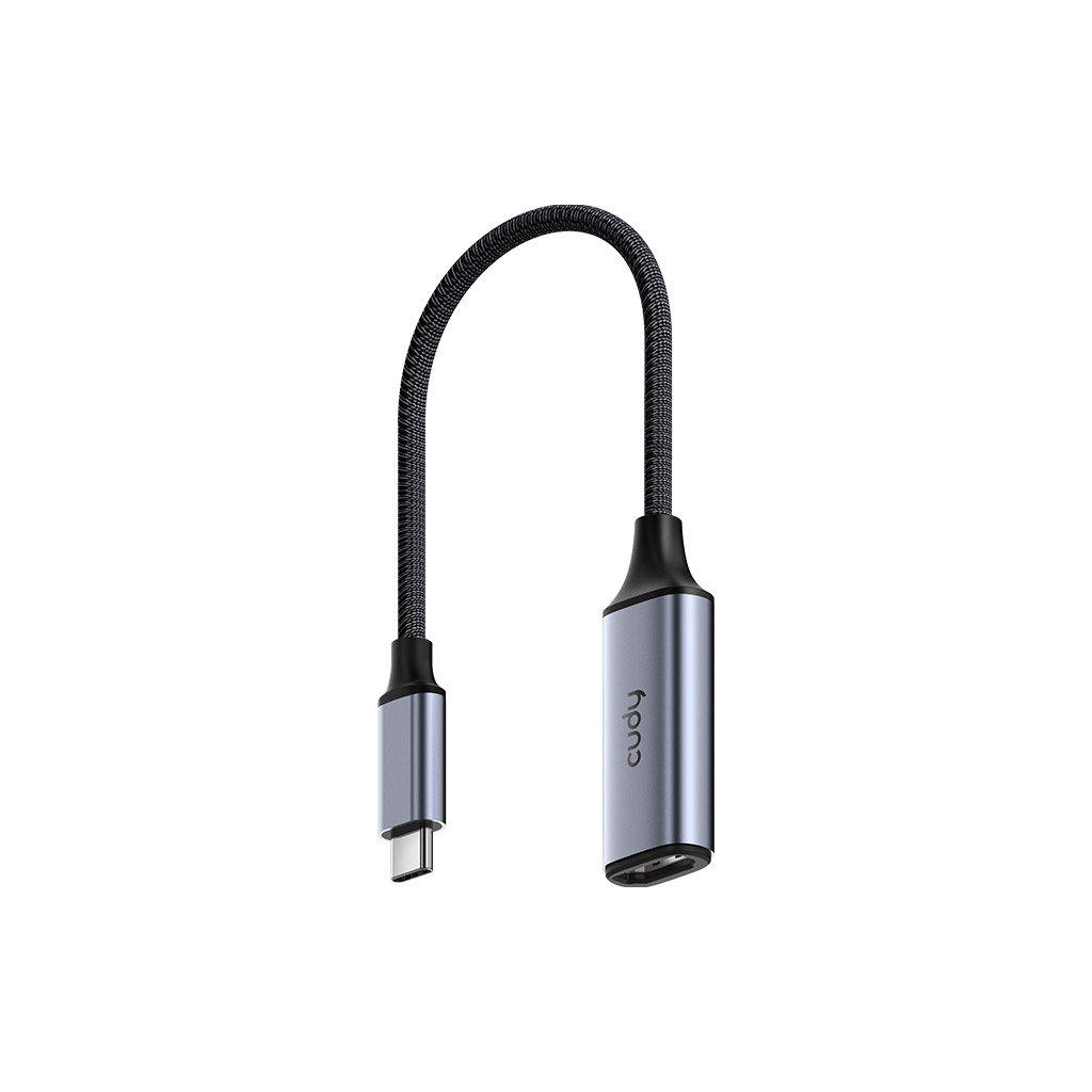 Перехідник USB-C to HDMI 4K60Hz Grey Cudy (UH401) Перехідник USB-C to HDMI 4K60Hz Grey Cudy (UH401)