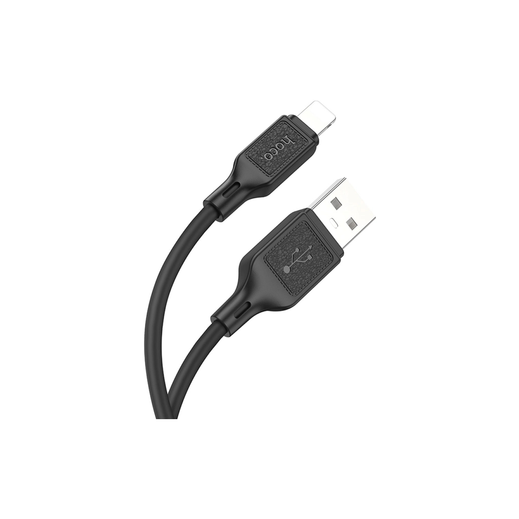 Дата кабель USB 2.0 AM to Lightning 1.0m silicone black HOCO (6931474788405) Дата кабель USB 2.0 AM to Lightning 1.0m silicone black HOCO (6931474788405)