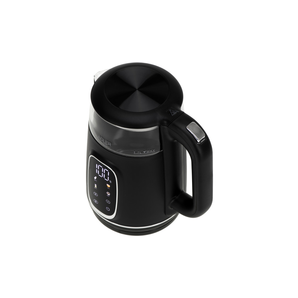Електрочайник Adler AD 1305 black silver
