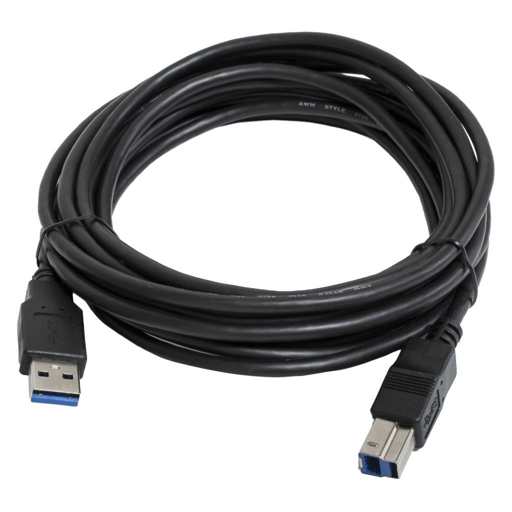 Кабель для принтера USB 3.0 AM/BM 4.5m black Patron (CAB-PN-AMBM-USB3-45) Кабель для принтера USB 3.0 AM/BM 4.5m black Patron (CAB-PN-AMBM-USB3-45)