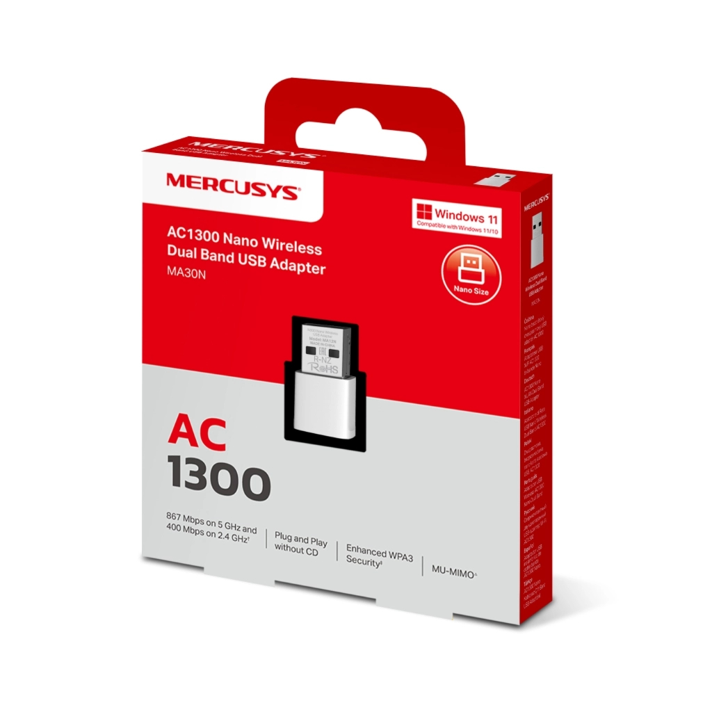 Мережева карта Wi-Fi Mercusys MA30N Мережева карта Wi-Fi Mercusys MA30N