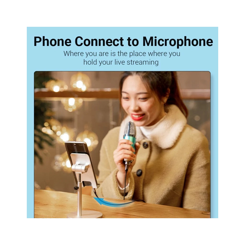 Кабель мультимедійний Micro 5P M to 3.5mm M 1.0m (4pin) black Vention (BDGBF) Кабель мультимедійний Micro 5P M to 3.5mm M 1.0m (4pin) black Vention (BDGBF)